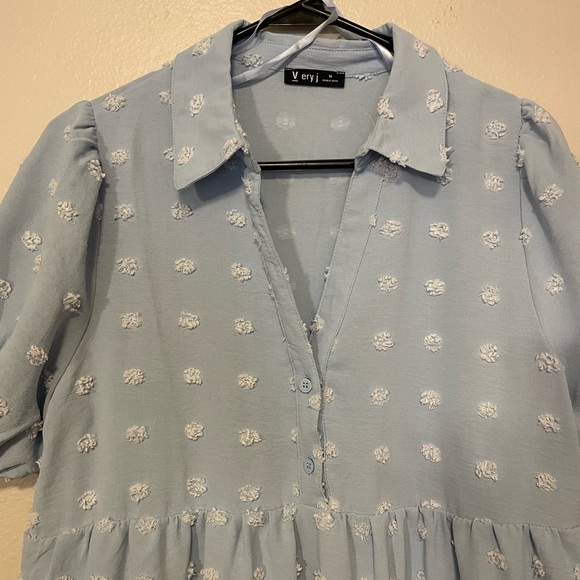 V ery J light blue dress size M - Picture 3 of 3